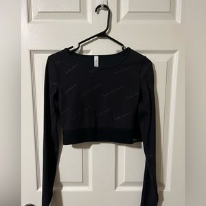 lululemon wunder train cropped LS NWT limited edition gold Size 4